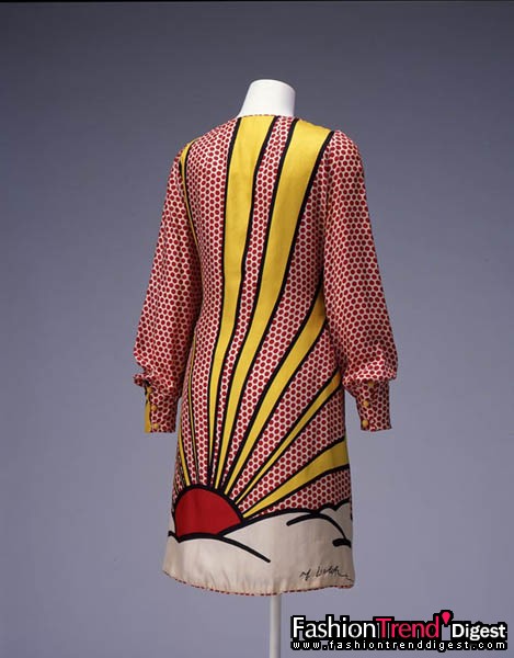 Roy Lichtenstein面料設計師，Lee Rudd Simpson服裝設計，1965年 